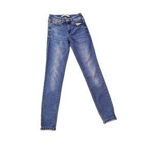 Kan Can Skinny Jeans size 1/24. Denim Dark Wash Mid Rise Skinny Jeans.